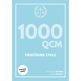 1000 QCM - Procédure Civile (CRFPA)